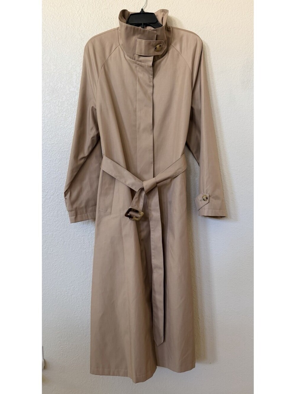 New Lauren Ralph Lauren SB Stand Collar Trench Coat In Sand Size XL $398